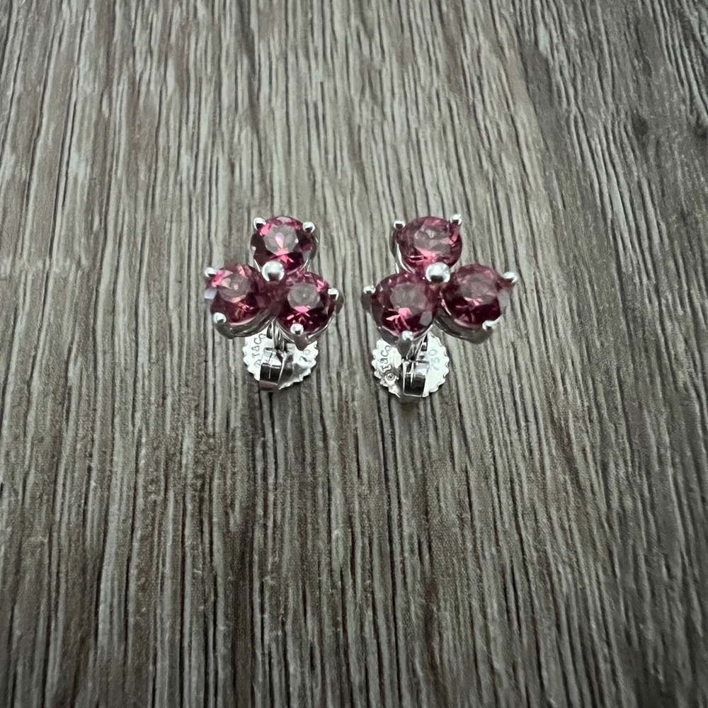 Pink tourmaline aria earrings‎